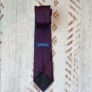 Croft & Barrow stain Resistant 100% Silk Purple Tie